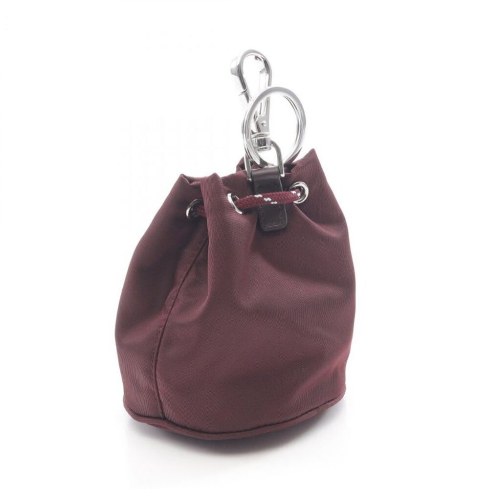 Prada Charm Re-nylon Speed Lock 2 Tt2022 He1 F0007 Burgundy Nylon Key Ring - Picture 2 of 5